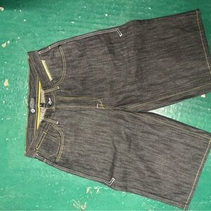 Vintage G-Unit Jorts 34 Black Denim Shorts Embroidered Y2K Skater  50 Cent